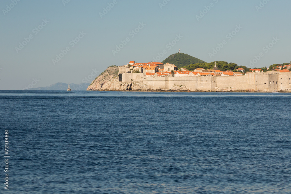 En bateau vers Dubrovnik