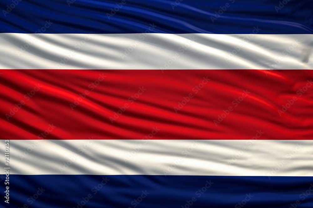 Naklejka premium Flag of Costa Rica
