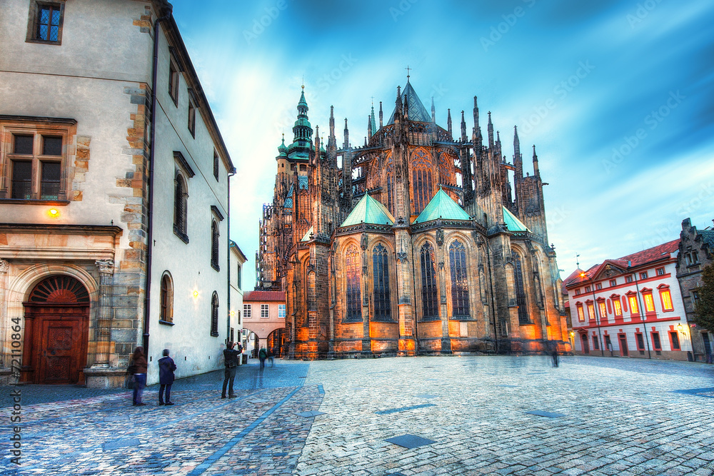 Katedra Świętych Wita, Wacława i Wojciecha Praga,Czechy. - obrazy, fototapety, plakaty 