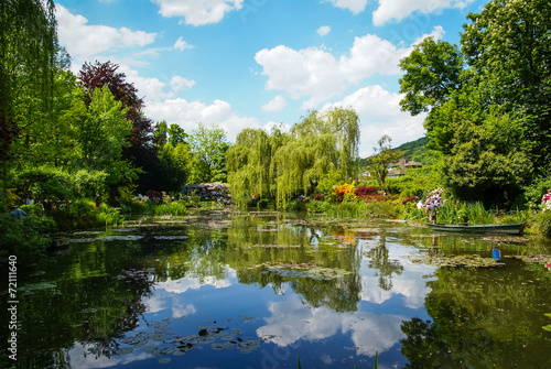 Konstfotografi Spring gardens of Giverny, France
