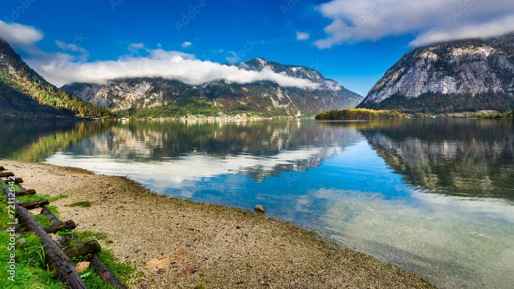 Mountain lake in Alps