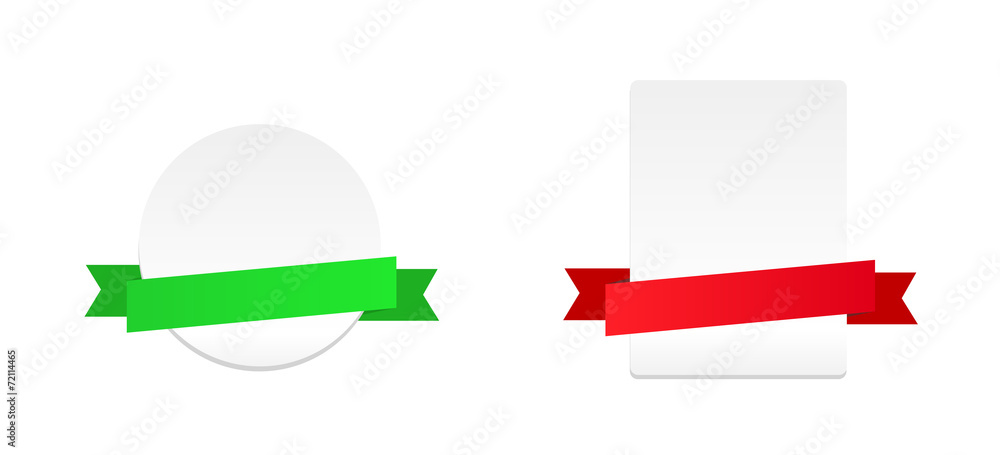 Banners with ribbon Banners with ribbon