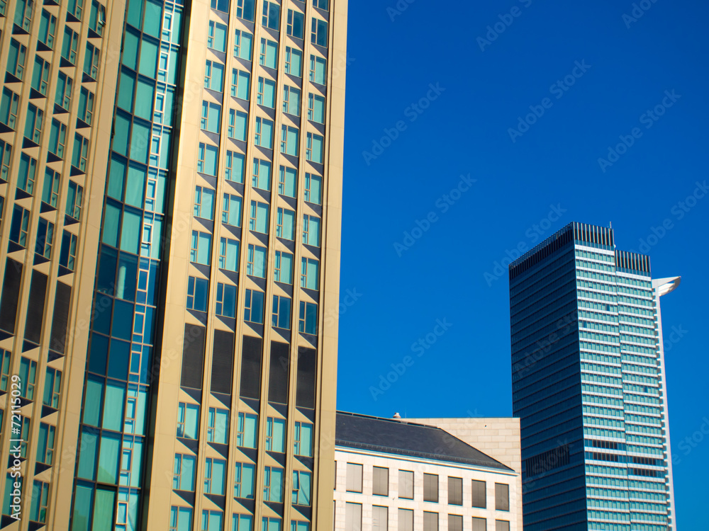 Business buildings in the exhibition site of Frankfurt, Germany