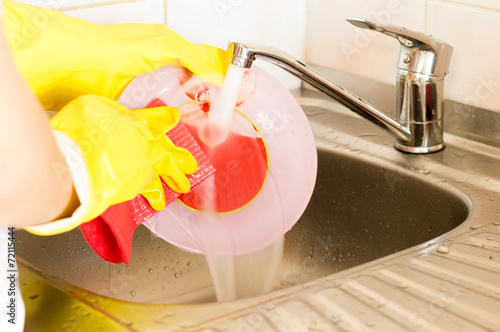 Process of washing of ware