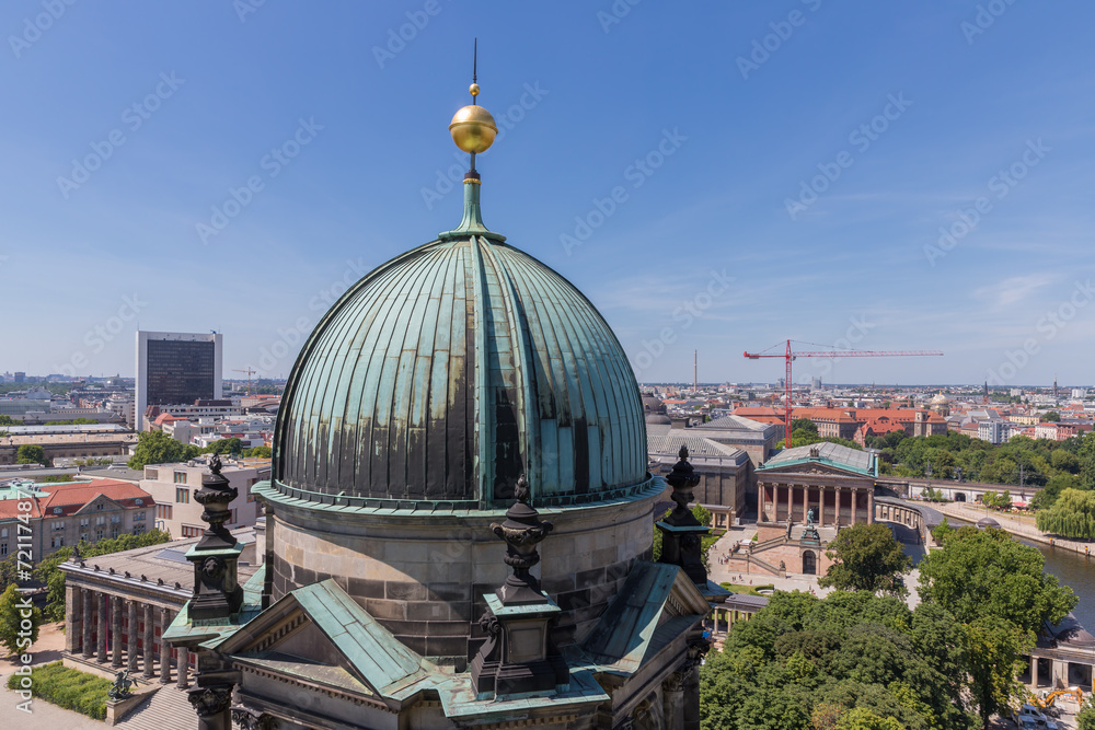 Aerial view from Berliner Dom over the centre of the city Berlin