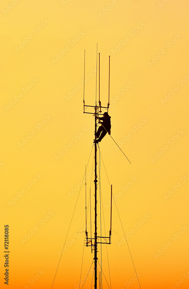 Working at height.