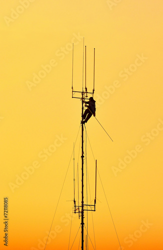 Obraz na płótnie Working at height. w salonie
