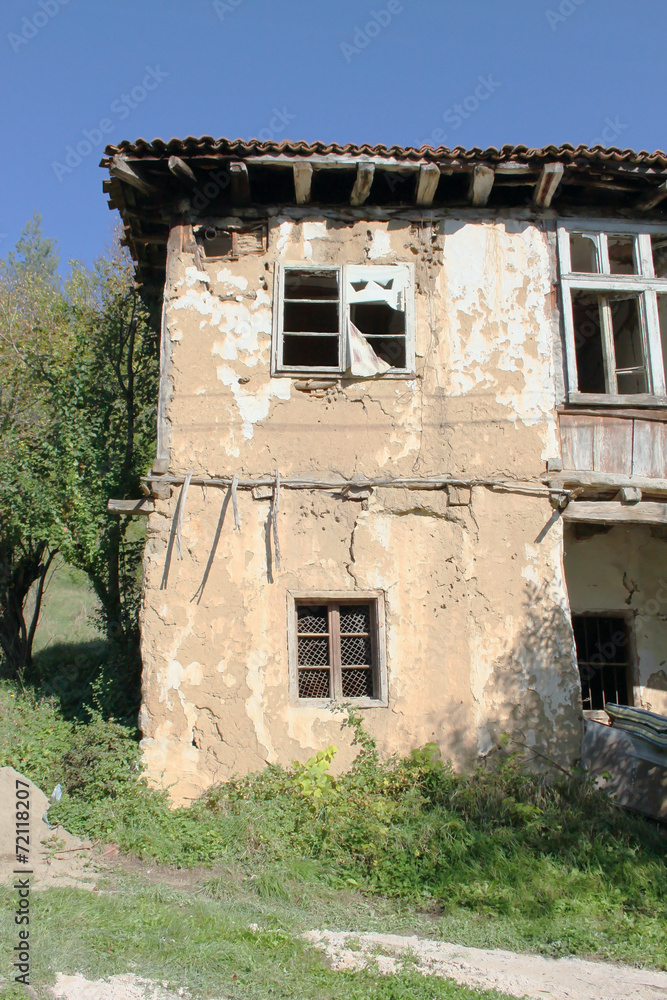 Old abandoned house in Bulgarian countryside Old abandoned house in Bulgarian countryside