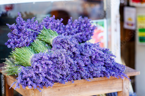 Shop in Provence decorated with lavender and vintage things.