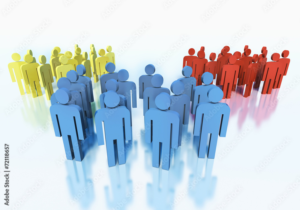 Groups of people - business team concept Groups of people - business team concept