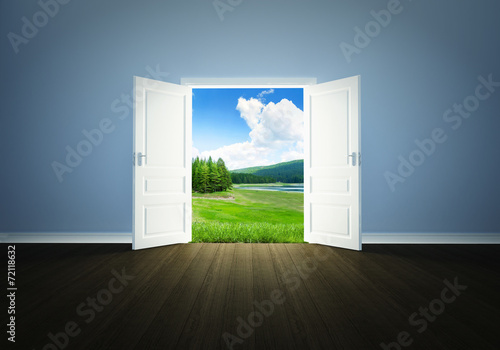Nature behind the door