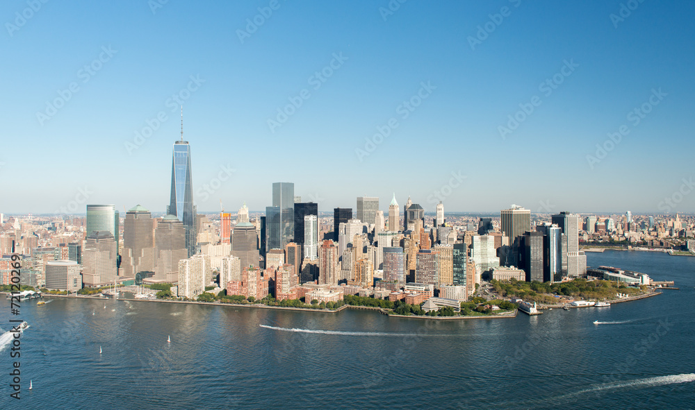Fototapeta premium Aerial View of Manhattan, New York