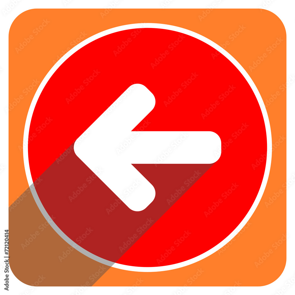 left arrow red flat icon isolated left arrow red flat icon isolated