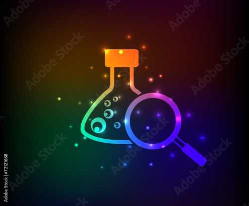 Science symbol,rainbow vector