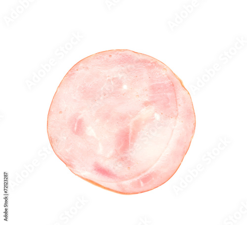 Ham isolated on white