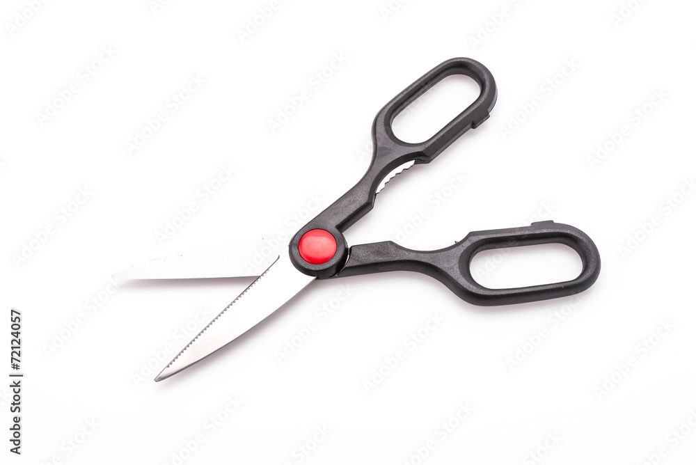 Kitchen scissor object isolated on white Kitchen scissor object isolated on white