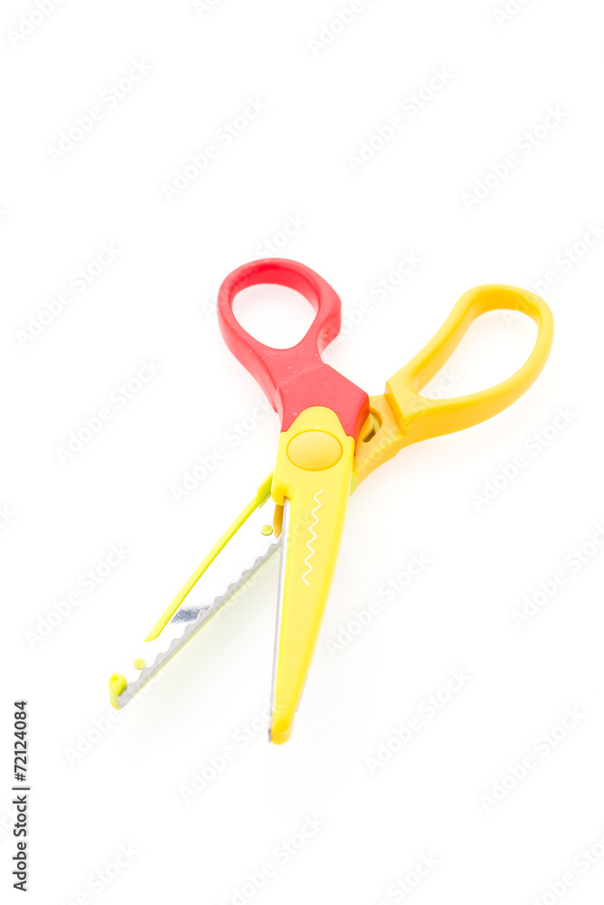 Zigzag scissor isolated on white background Zigzag scissor isolated on white background