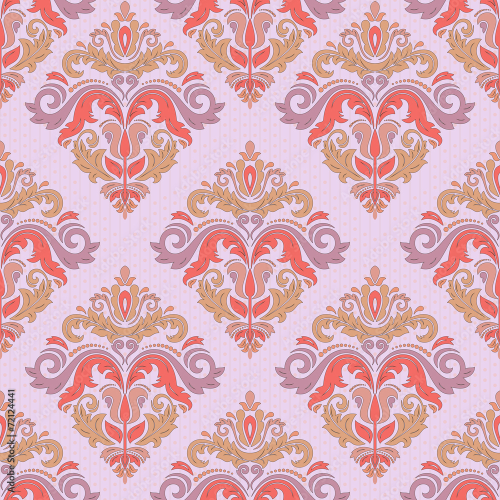 Floral Seamless Vector Pattern. Orient Abstract Background Floral Seamless Vector Pattern. Orient Abstract Background