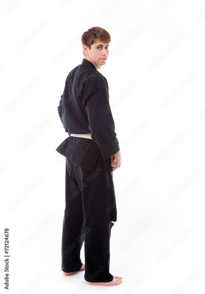model isolated on plain background back turning around model isolated on plain background back turning around