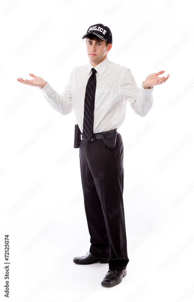 model isolated on plain background puzzled confused lost model isolated on plain background puzzled confused lost
