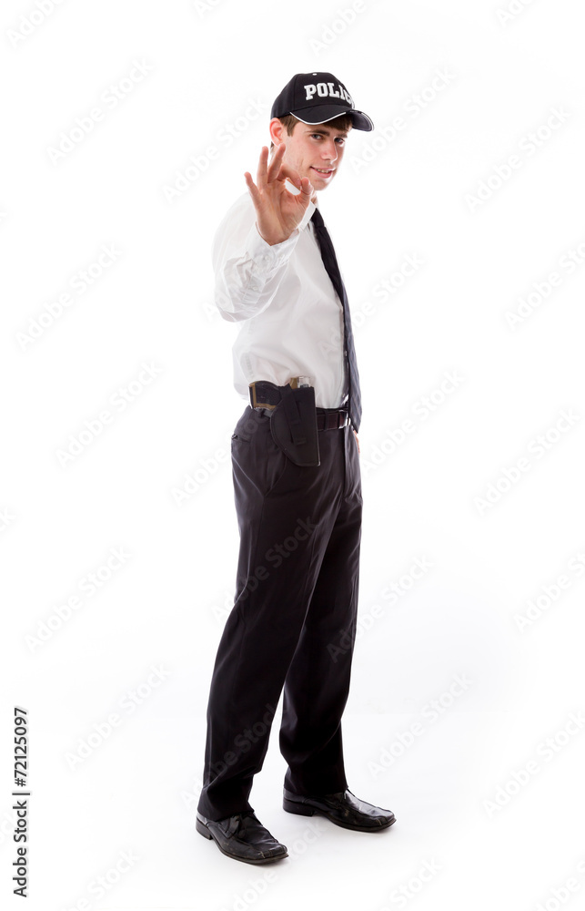 model isolated on plain background hand gesture ok sign model isolated on plain background hand gesture ok sign