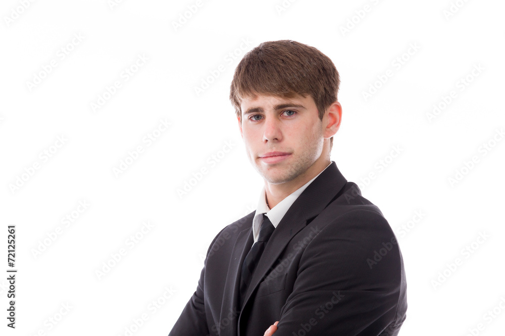 model isolated on plain background happy smiling arms crossed model isolated on plain background happy smiling arms crossed