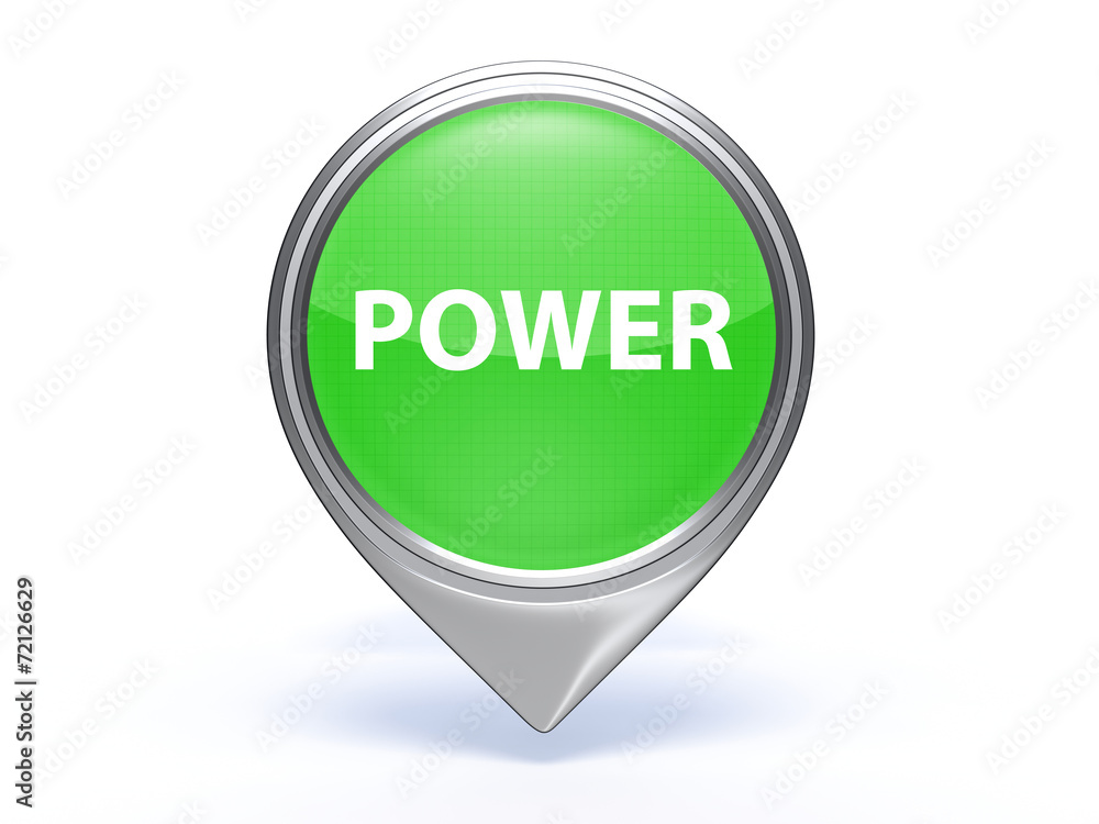 power pointer icon on white background power pointer icon on white background