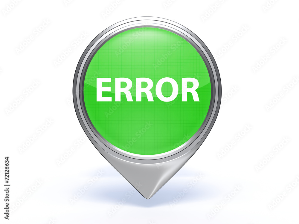 error pointer icon on white background error pointer icon on white background