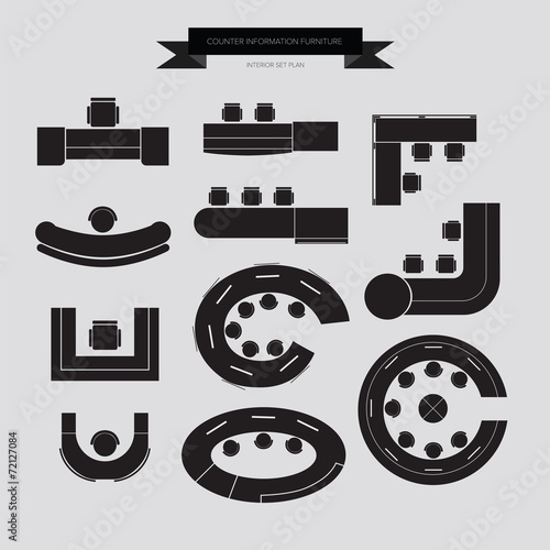 Counter Information Furniture Icon