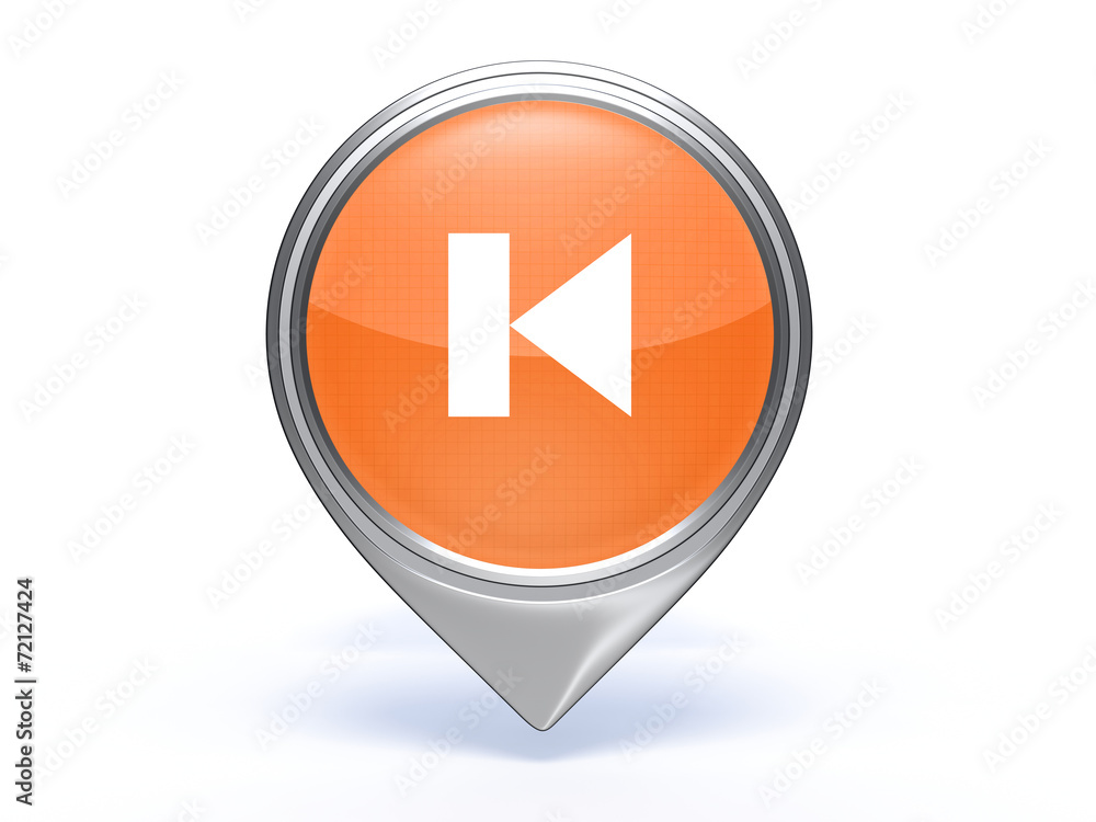 prev pointer icon on white background prev pointer icon on white background
