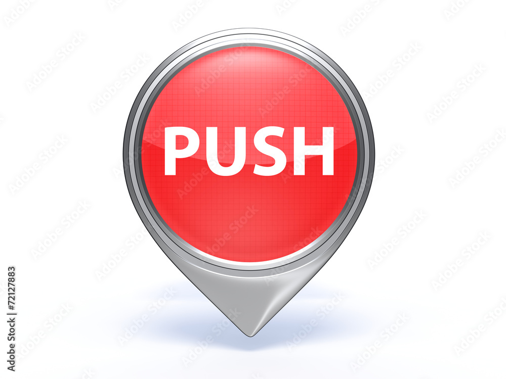 push pointer icon on white background push pointer icon on white background