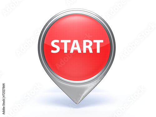 Free Download start pointer icon on white background - GFXLoad