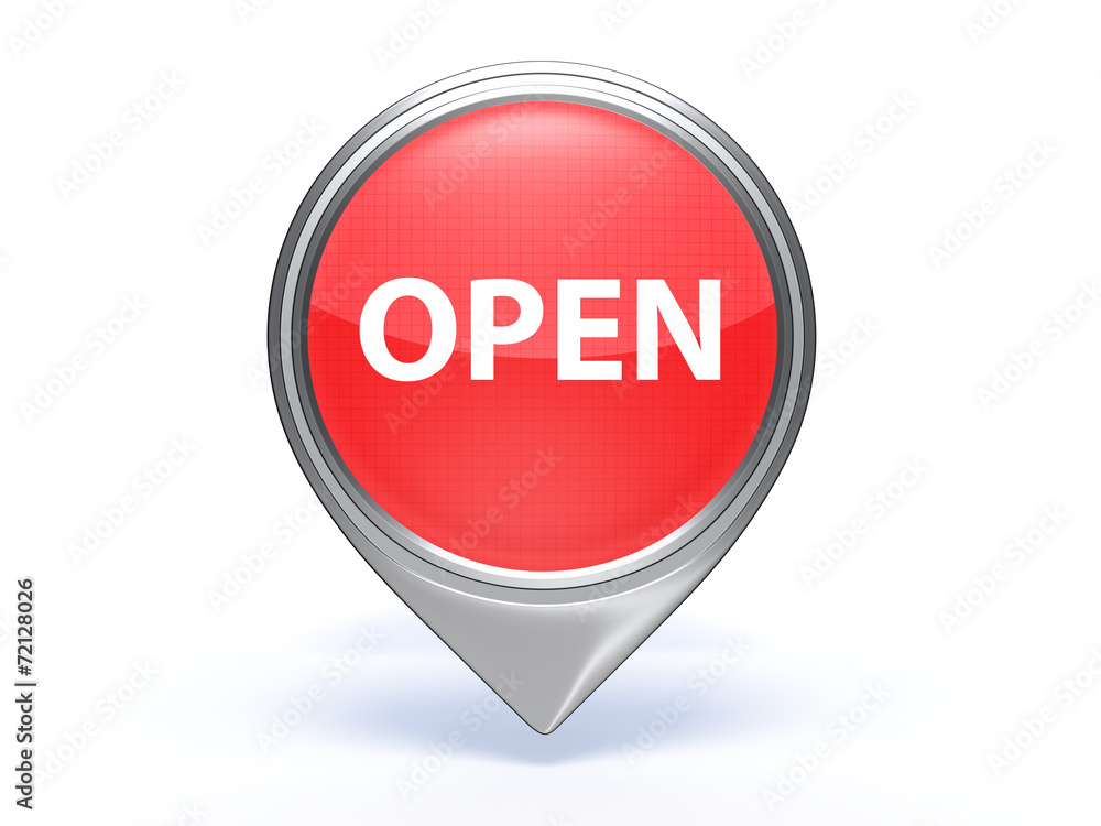 open pointer icon on white background open pointer icon on white background