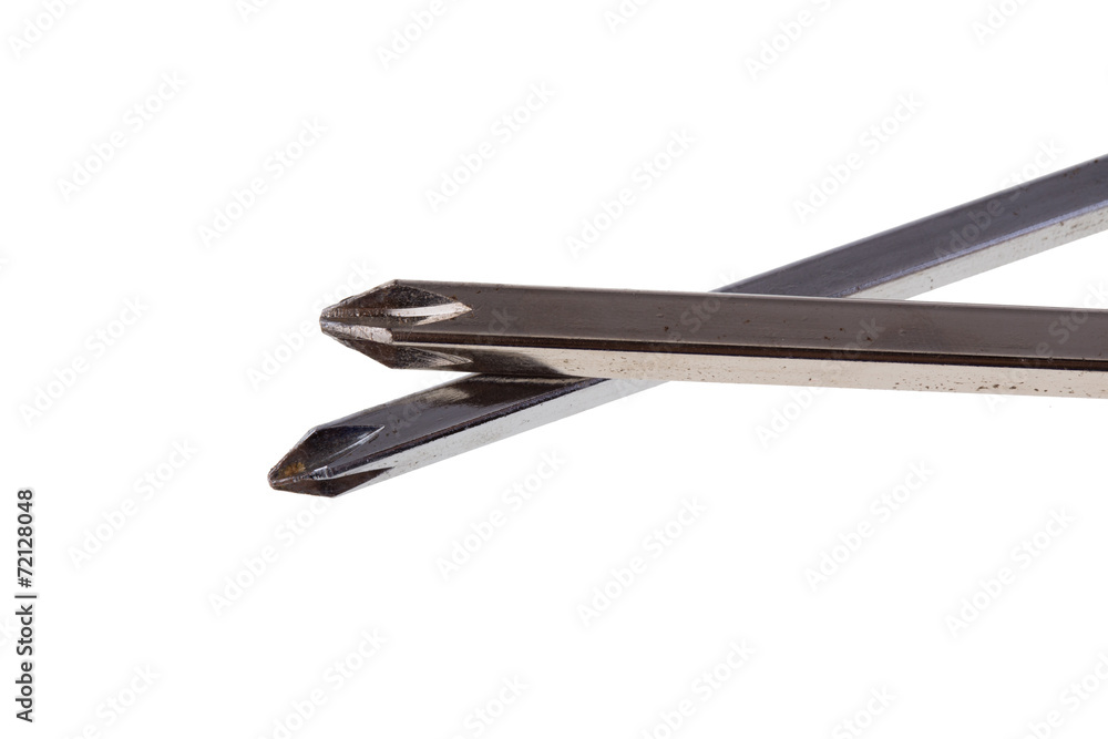 screwdriver tool isolated on white background screwdriver tool isolated on white background