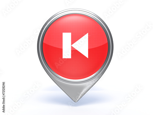 Free Download prev pointer icon on white background - GFXLoad