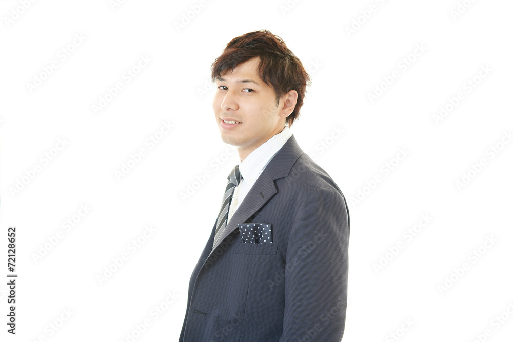 笑顔のビジネスマン