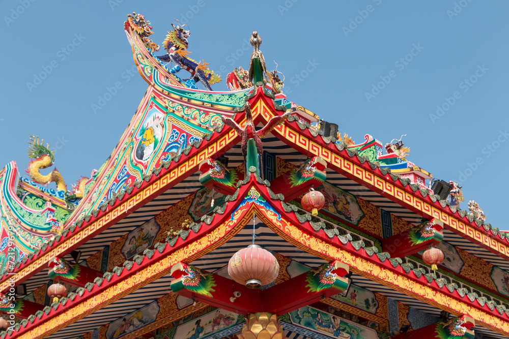 Chinesischer Tempel - Dach Chinesischer Tempel - Dach