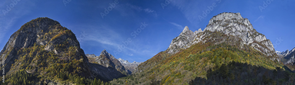 Autunno in Val Masino Panoramica