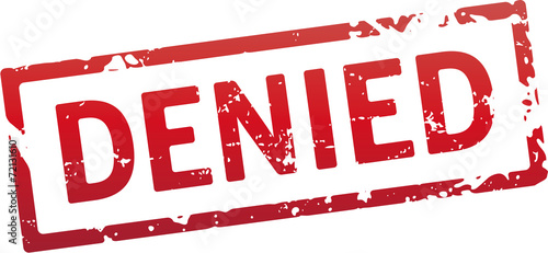 red stamp denied