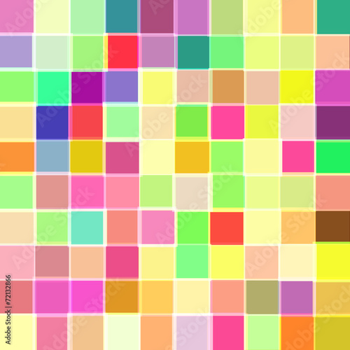 Abstract background with cubes of different colors. Raster