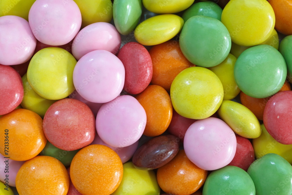 Close - up Colorful sweet chocolate Candy Close - up Colorful sweet chocolate Candy