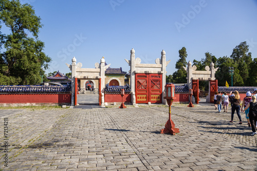 Beijing. Temple of Heaven, 1420. Erecting Clouds Gates