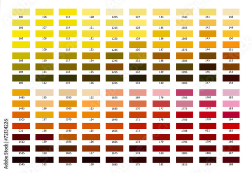 Color reference illustration. Shade from 100 to 188.