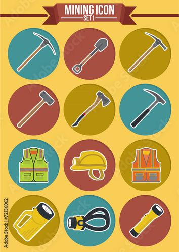 mining icon set 1