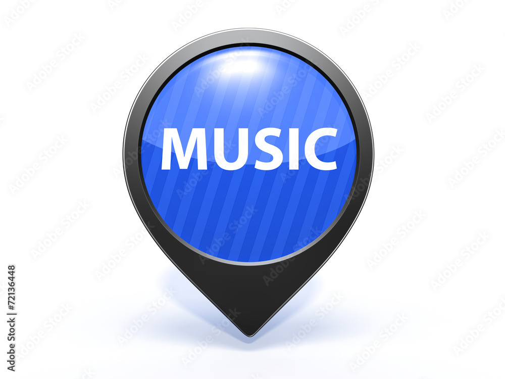 music pointer icon on white background music pointer icon on white background