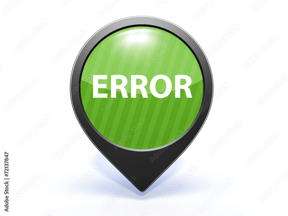 error pointer icon on white background error pointer icon on white background