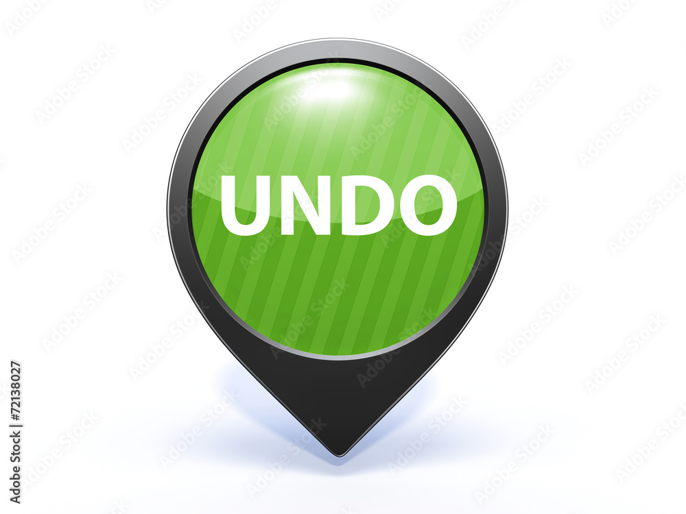 undo pointer icon on white background undo pointer icon on white background