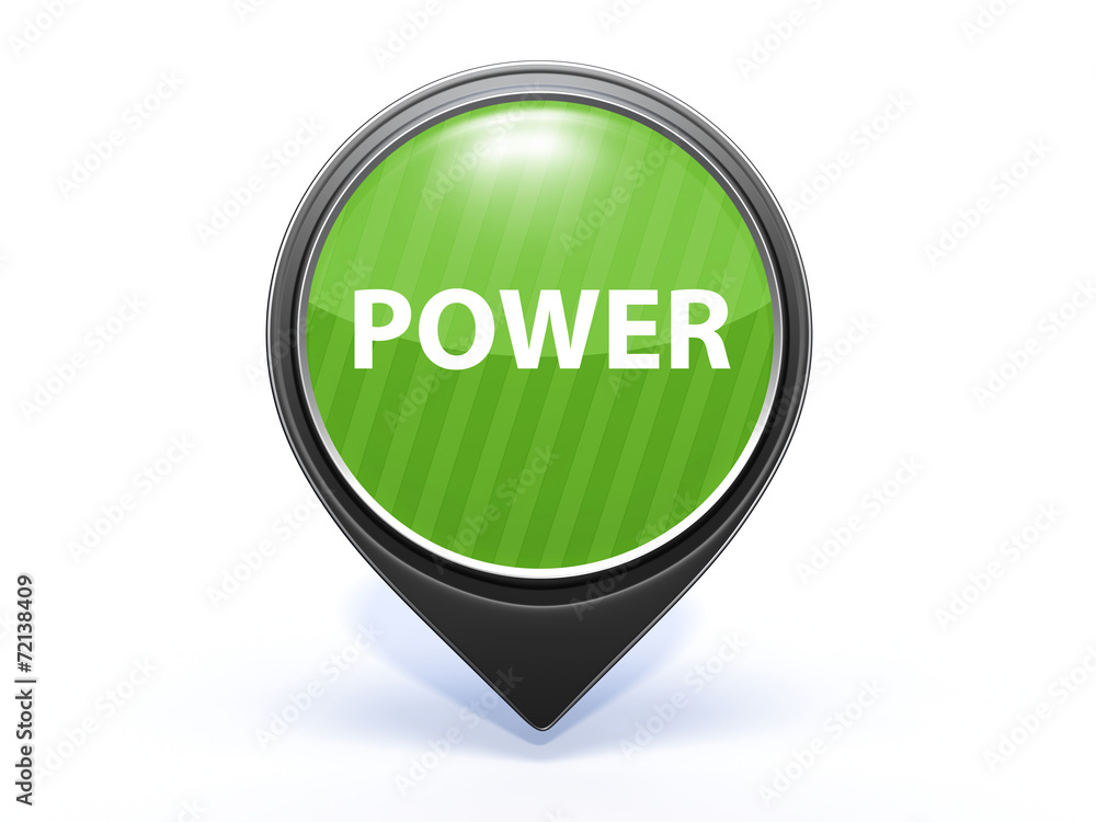 power pointer icon on white background power pointer icon on white background