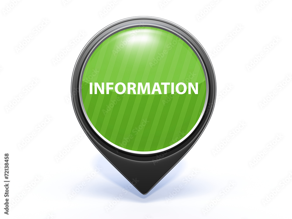 information pointer icon on white background