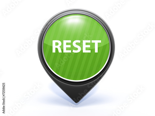 Obraz na płótnie reset pointer icon on white background